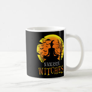 Yoga lustiges Namaste Hexen Halloween Mädchen Frau Kaffeetasse