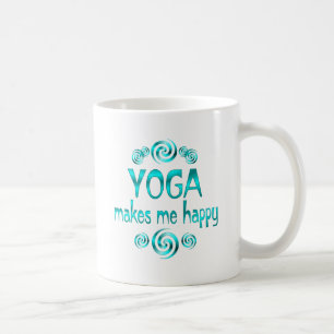 Yoga macht mich glücklich kaffeetasse