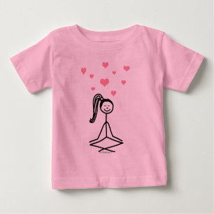 Yoga-Mädchen Baby T-shirt