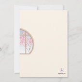 Yoga-Mädchen-Einladung Einladung (Rückseite)