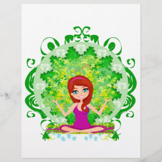 Yoga-Mädchen Flyer
