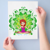 Yoga-Mädchen Flyer (Hand)