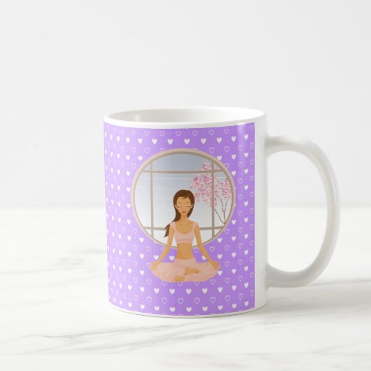 Yoga-Mädchen Kaffeetasse (Rechts)