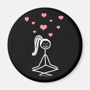 Yoga-Mädchen Magnet