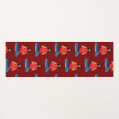 Yoga-Mädchen Meditation Namaste Yogamatte (Rückseite (Horizontal))