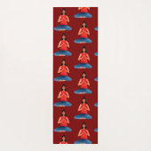 Yoga-Mädchen Meditation Namaste Yogamatte (Rückseite)