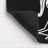 Yoga-Mädchen Mousepad (Ecke)