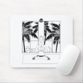 Yoga-Mädchen Mousepad (Mit Mouse)