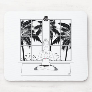 Yoga-Mädchen Mousepad