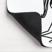 Yoga-Mädchen Mousepad (Ecke)