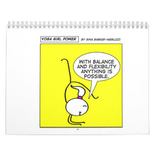 Yoga-Mädchen-Power "das ganze Jahr hindurch " Kalender