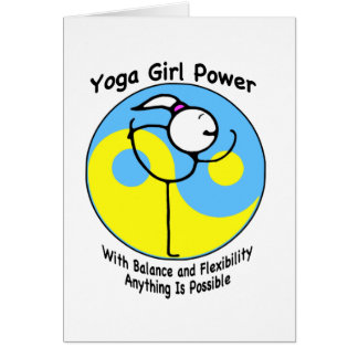 Yoga-Mädchen-Power-Logo