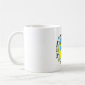 Yoga-Mädchen-Power-Logo Kaffeetasse (Links)