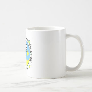 Yoga-Mädchen-Power-Logo Kaffeetasse