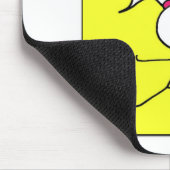 Yoga-Mädchen-Power Mousepad (Ecke)