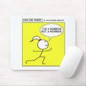 Yoga-Mädchen-Power Mousepad (Mit Mouse)