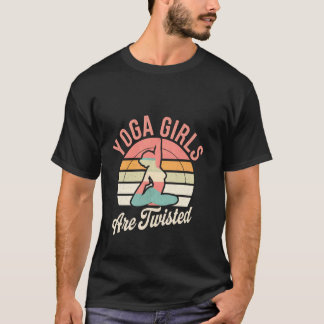 Yoga-Mädchen sind verdrehte Übungs-Meditations-Wit T-Shirt