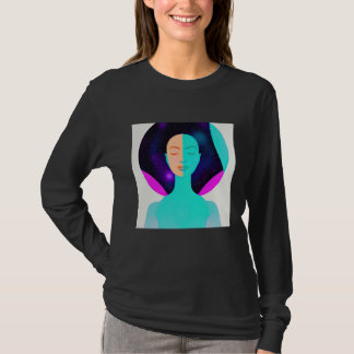Yoga-Mädchen weibliche Sonnengruß-Meditation Chakr T-Shirt