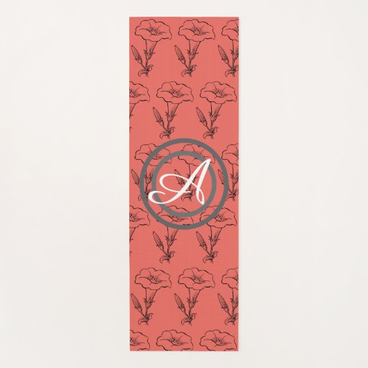 YOGA MAG HAPPY SEED BLUME MIT MONOGRAM YOGAMATTE (Vorderseite)