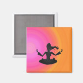 Yoga Magnet (Vorderseite/Rückseite)