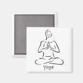 Yoga-Magnet Magnet (Vorderseite/Rückseite)