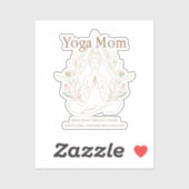 Yoga-Mama atmet durch die Mutterschaft Aufkleber (Blatt)