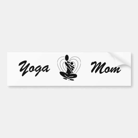 Yoga Mama Autoaufkleber (Vorne)
