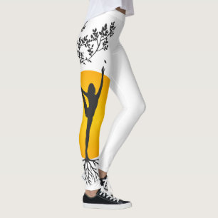 Yoga Mama Lebensbaum Sonnen Silhouette Leggings