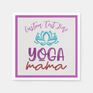 Yoga Mama Lotus Blume Zen Spirituelle Meditation Serviette