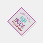 Yoga Mama Lotus Blume Zen Spirituelle Meditation Serviette (Ecke)