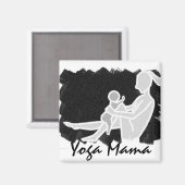 Yoga Mama Magnet (Vorderseite/Rückseite)
