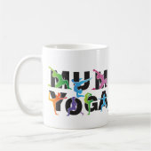 Yoga Mama Meditation Hobby Niedliche Mama Kaffeetasse (Links)