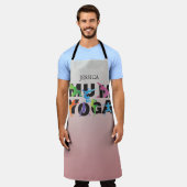 Yoga Mama Meditation Hobby Niedliche Mama Schürze (Getragen)