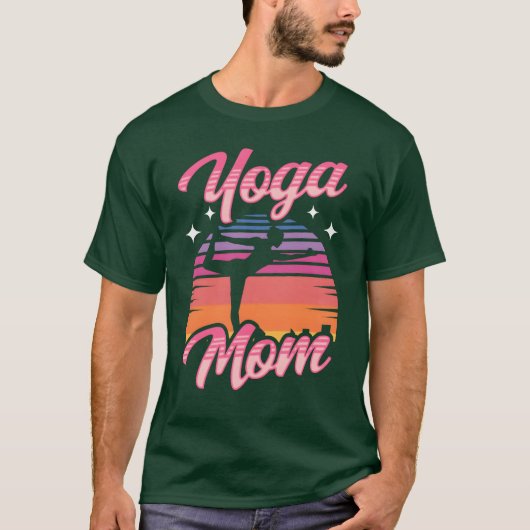 Yoga Mama Mother Hobby Mommy Giry T-Shirt (Vorderseite)