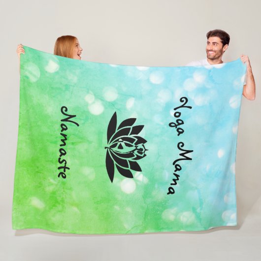 Yoga Mama Namaste Design Fleecedecke (Beispiel)