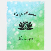 Yoga Mama Namaste Design Fleecedecke (Vorderseite)