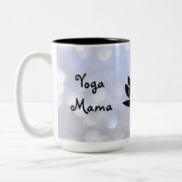 Yoga Mama Namaste Design Zweifarbige Tasse