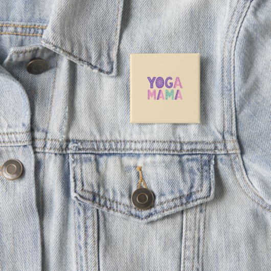 Yoga Mama Pastel Button Abzeichen (Beispiel)