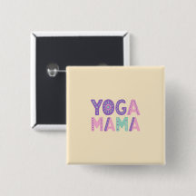 Yoga Mama Pastel Button Abzeichen