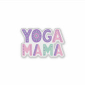 Yoga Mama Pastel Vinyl Sticker (Vorderseite)