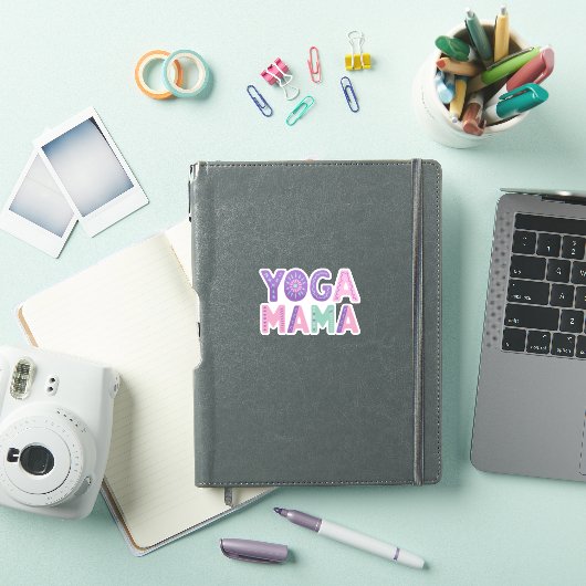 Yoga Mama Pastel Vinyl Sticker (iPad Hülle)
