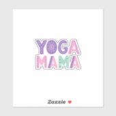 Yoga Mama Pastel Vinyl Sticker (Blatt)