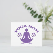 Yoga-Mama Postkarte (Stehend Vorderseite)
