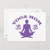 Yoga-Mama Postkarte (Vorne/Hinten)