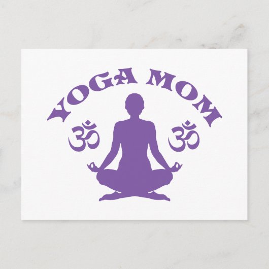Yoga-Mama Postkarte (Vorderseite)