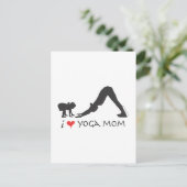 Yoga-Mama Postkarte (Stehend Vorderseite)