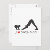 Yoga-Mama Postkarte (Vorne/Hinten)
