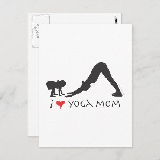 Yoga-Mama Postkarte (Vorne/Hinten)