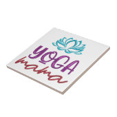 Yoga Mama Quote Lotus Blume Zen Fliese (Seite)