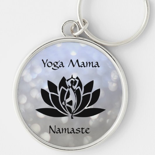 Yoga Mama Schlüsselanhänger (Vorne)